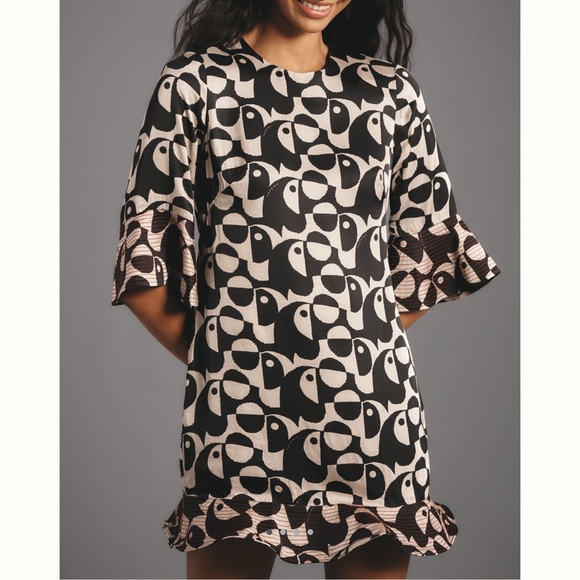 🦜 FARM Rio x Anthropologie Geo Toucan Mini Dress - Picture 4 of 15